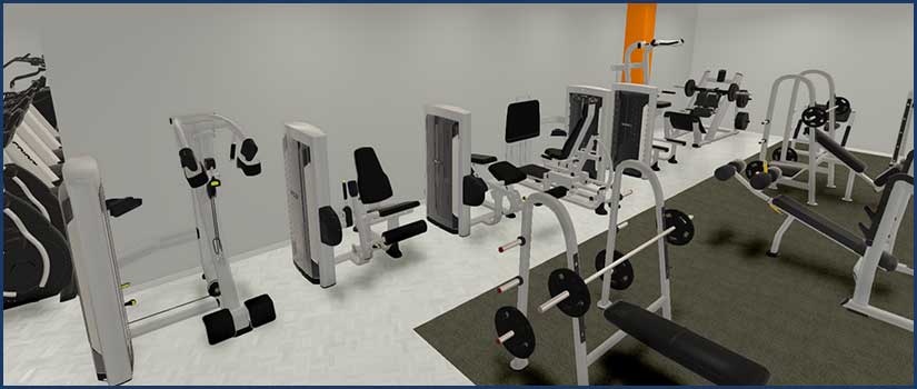 Interior design of gym 4