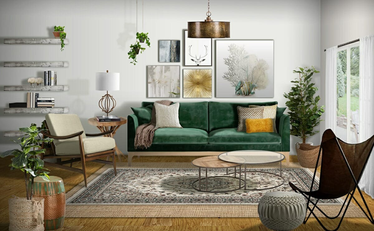 Recent interior design trends 2022 Biophilic interior Marisa G