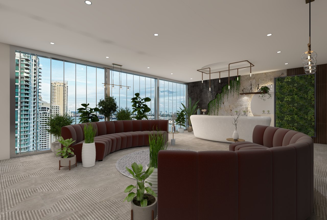 Biophilic office interiors